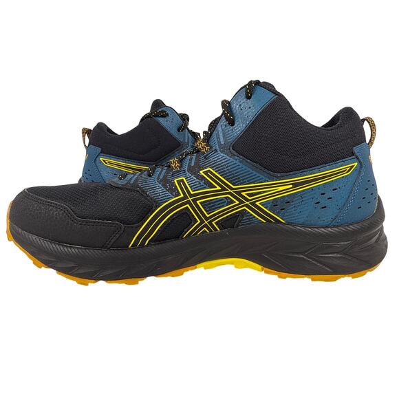 ASICS Gel Venture 9 MT Running Trail Men's 11.5D  'Black Golden Yellow' 1011B487 - Picture 3 of 11